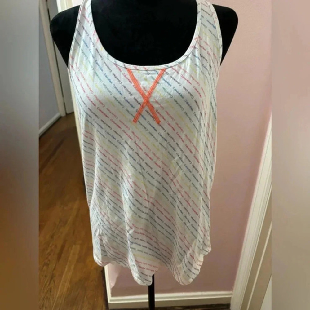 Calvin Klein rainbow multi tank top large! 🌈🦄